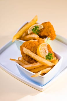 Schnitzel with french fries