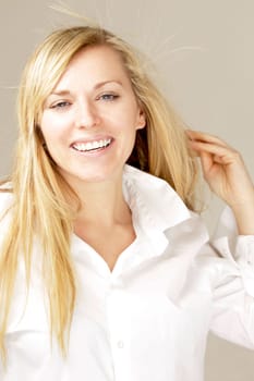 Blonde model