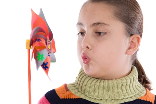 Girl with windmill