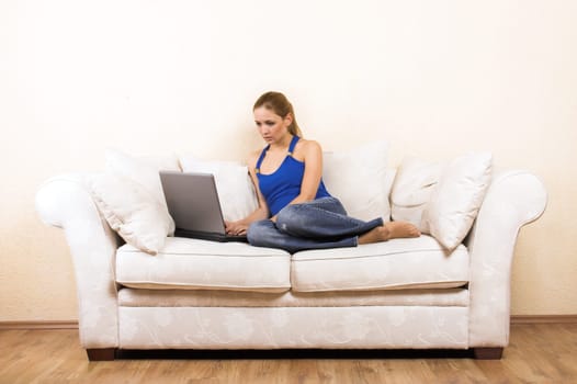 Woman with laptop