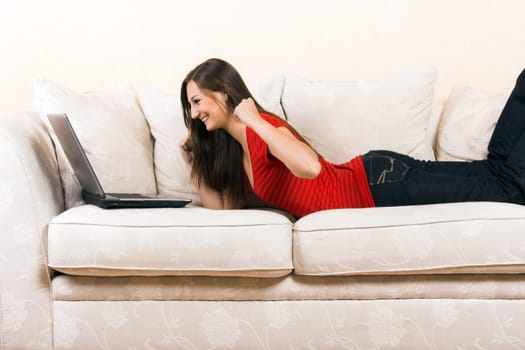 Woman with laptop