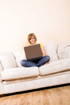 Woman with laptop