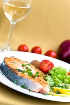 Salmon - grilled with potatoes