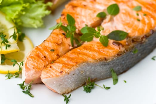 Salmon - grilled with potatoes