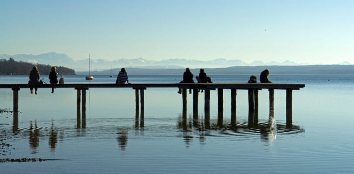 Föhn at the Bavarian Ammersee
