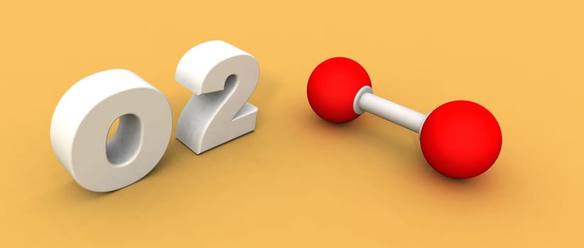 Oxygen molecule O2