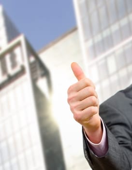 hand with thumb up