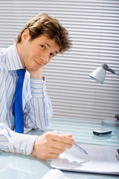 Businessman at desk