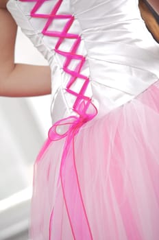 Wedding dress, stays