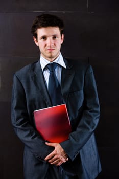 Portrait of satisfied businessman