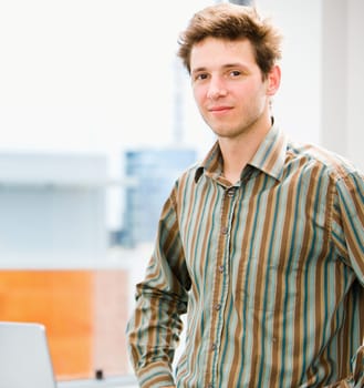 Casual man at office