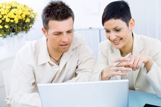 Business couple working