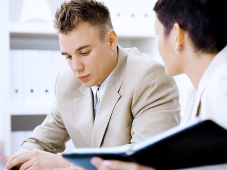 Businessman working