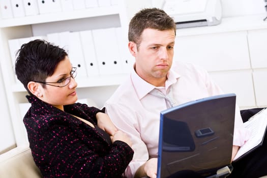 Businesspeople having problem