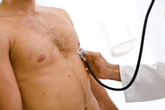 Doctor examining patient