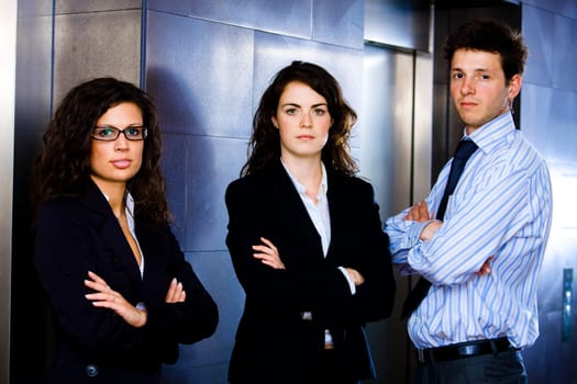 Successful young business team