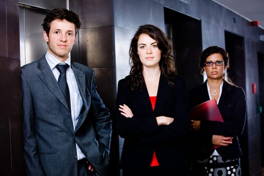 Successful young businesspeople