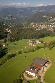 Alpe di Siusi,cable car,South Tyrol