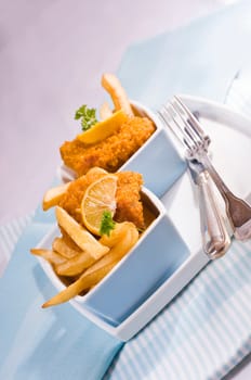 Schnitzel with french fries