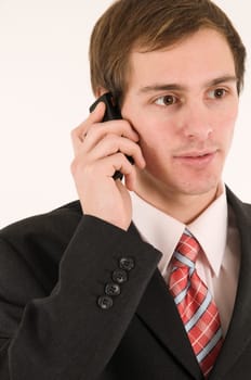 manager with phone