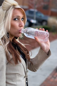 Woman Drinking Water