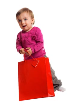 Girl with bag