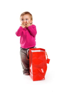 Girl with bag
