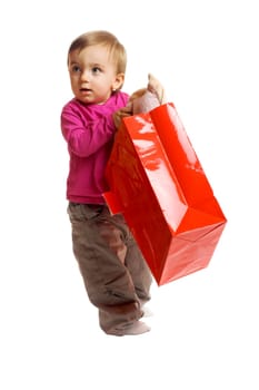 Girl with bag