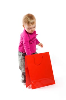 Girl with bag