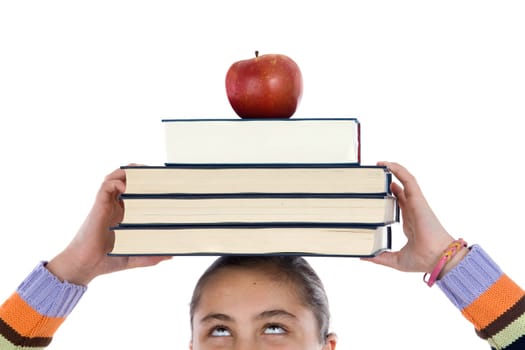 Girl studying
