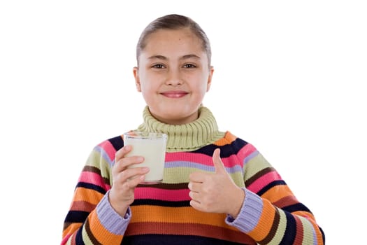 Girl with milk