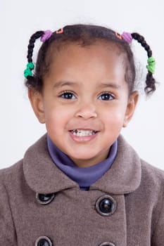 Portrait of adorable african baby