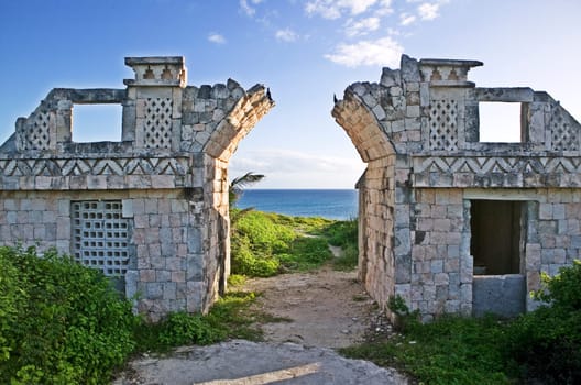 Abandoned Ruins Entrance and Arch