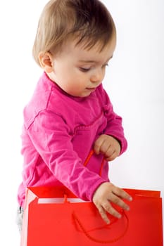 Girl with bag