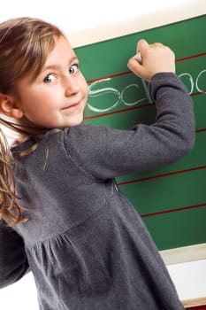 Laughing schoolchild