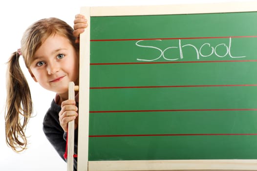 Laughing schoolchild