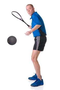 Man playing squash
