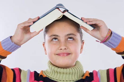 Girl studying