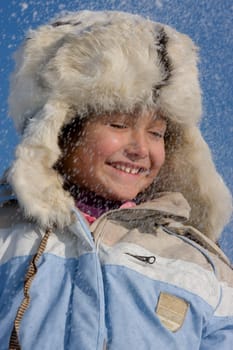 Cute Girl in Snow
