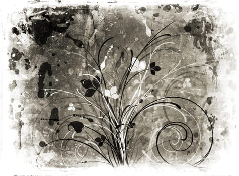 Floral grunge