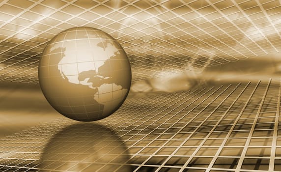 Abstract globe