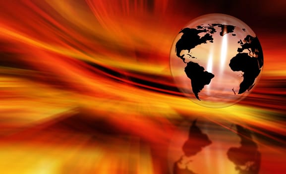 Abstract globe