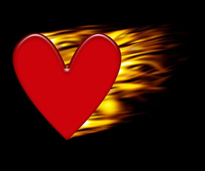 Burning heart