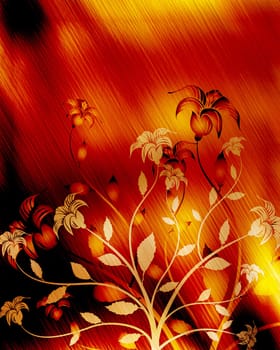 Floral grunge
