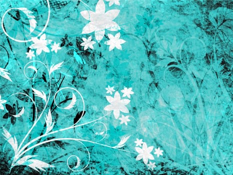 Floral grunge