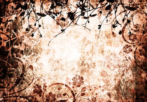 Floral grunge