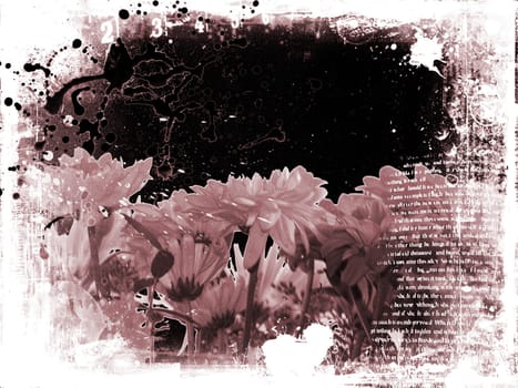 Floral grunge