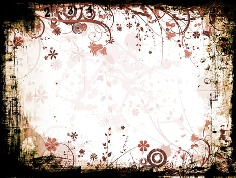 Floral Grunge background