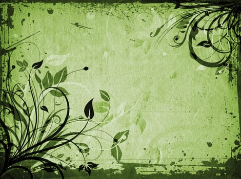 Floral grunge