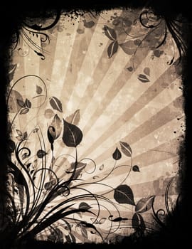 Floral grunge